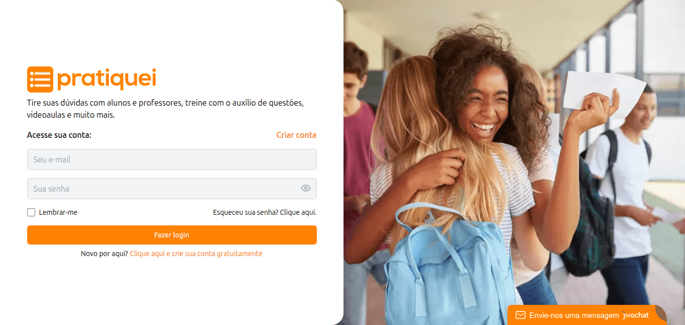 Capa do projeto Pratiquei Edu / Estudie